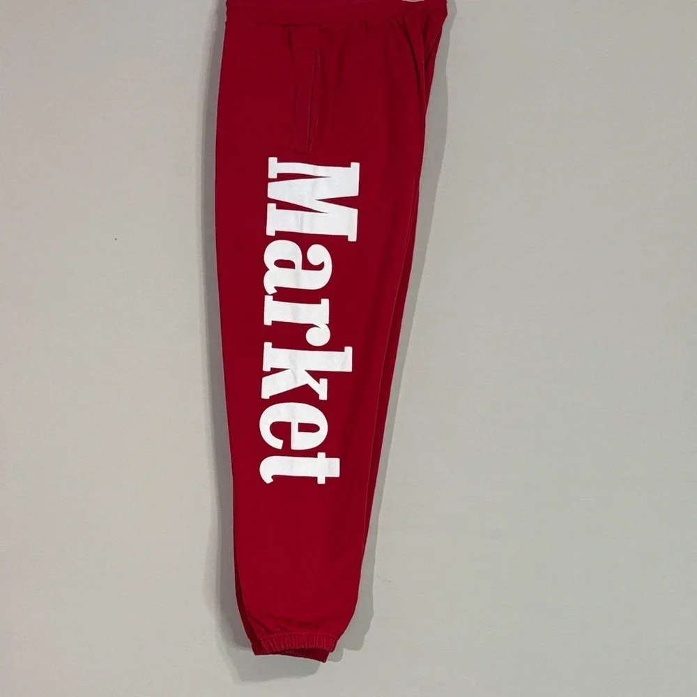 Market Monte Carlo Logo Jogger Sweatpants Red Size L Streetwear
